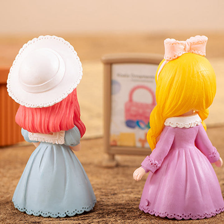 Miniatures Sweat Couples Set Artificial Mini Characters For Dollhouse