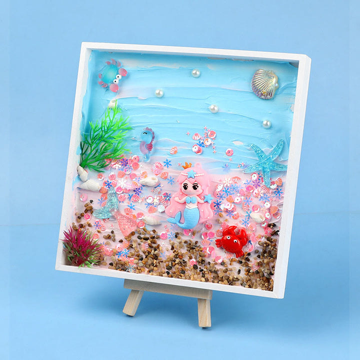 DIY Cream Glue Tray Painting Material Kit Marine Texture Painting