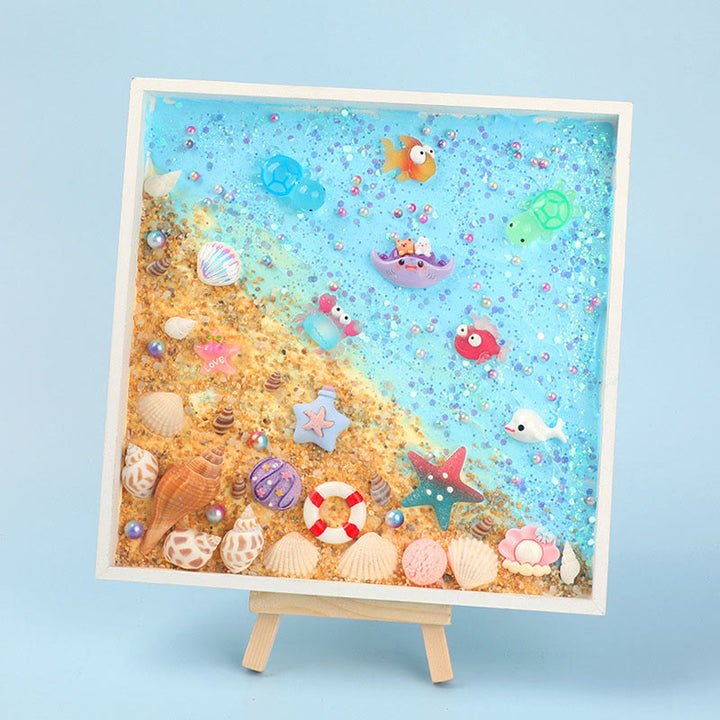 DIY Cream Glue Tray Painting Material Kit Marine Texture Painting