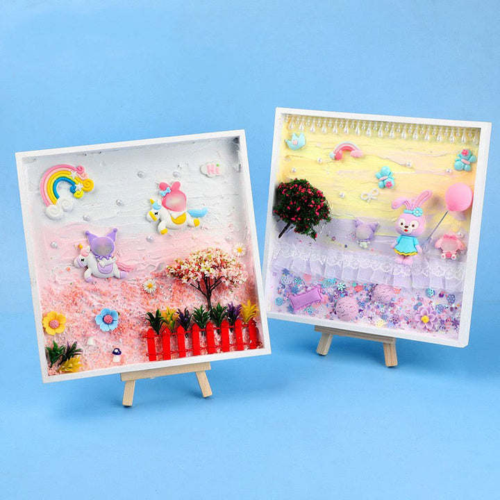 DIY Cream Glue Tray Painting Material Kit Marine Texture Painting