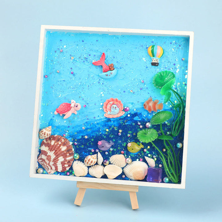 DIY Cream Glue Tray Painting Material Kit Marine Texture Painting