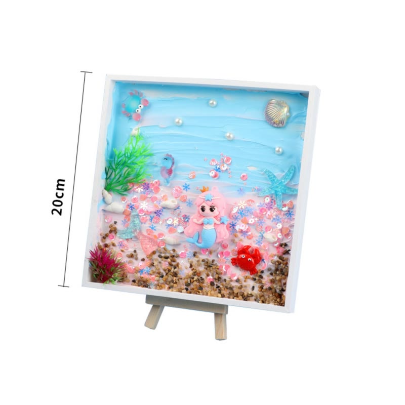 DIY Cream Glue Tray Painting Material Kit Marine Texture Painting