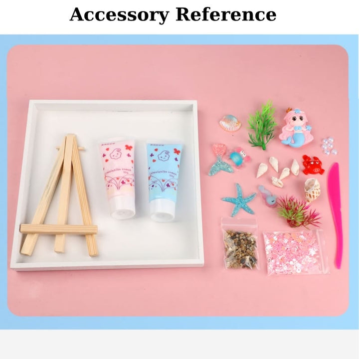 DIY Cream Glue Tray Painting Material Kit Marine Texture Painting