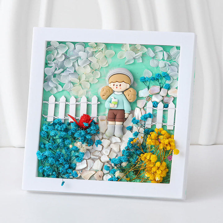 DIY Shell Texture Painting Material Kit Picture Frames Decorations
