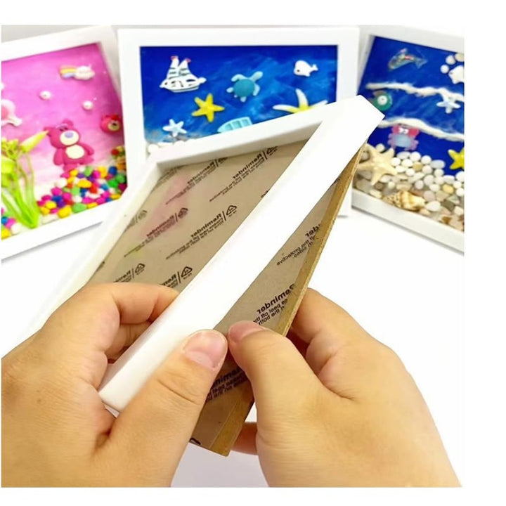 DIY Shell Texture Painting Material Kit Picture Frames Decorations