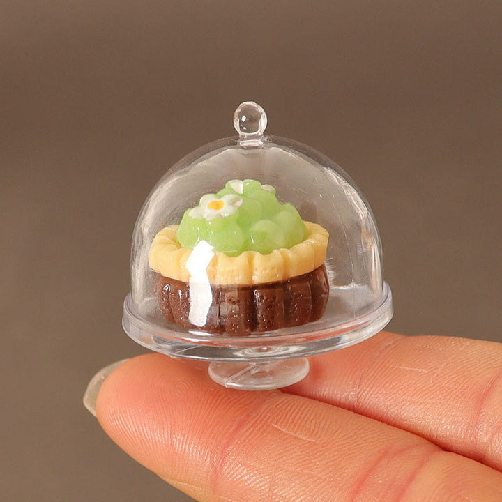 Miniatures Cake Coffee Tray Set Artificial Mini Food Set For Dollhouse