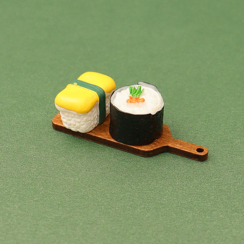 Miniatures Ramen Dim Sum Sushi Set Artificial Mini Food Set For Dollhouse
