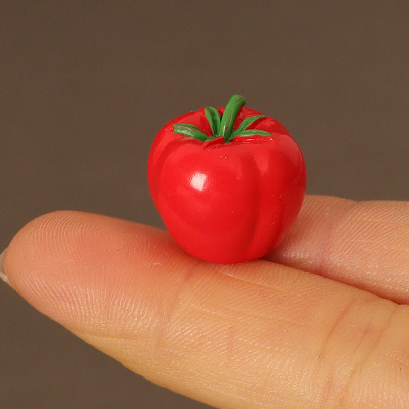 8pcs Miniatures Vegetable Set Artificial Mini Food Set For Dollhouse