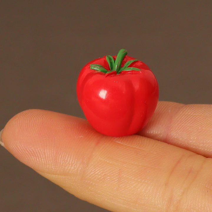 8pcs Miniatures Vegetable Set Artificial Mini Food Set For Dollhouse