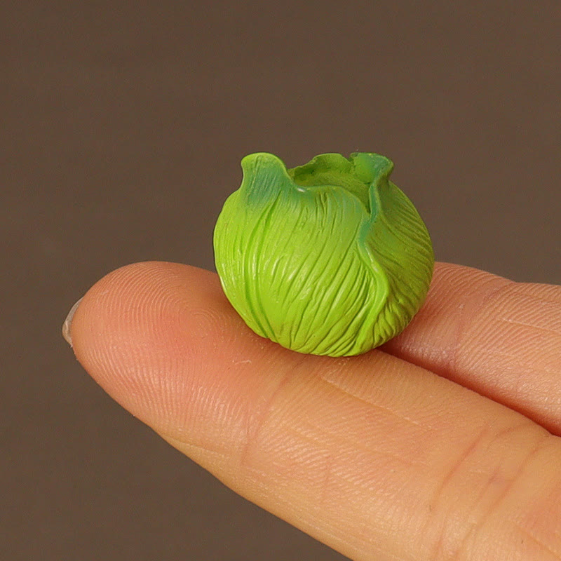 8pcs Miniatures Vegetable Set Artificial Mini Food Set For Dollhouse