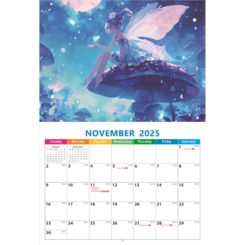 2025 Fairy Tale World Lunar Calendar 12 Months Calendars New Year Gift