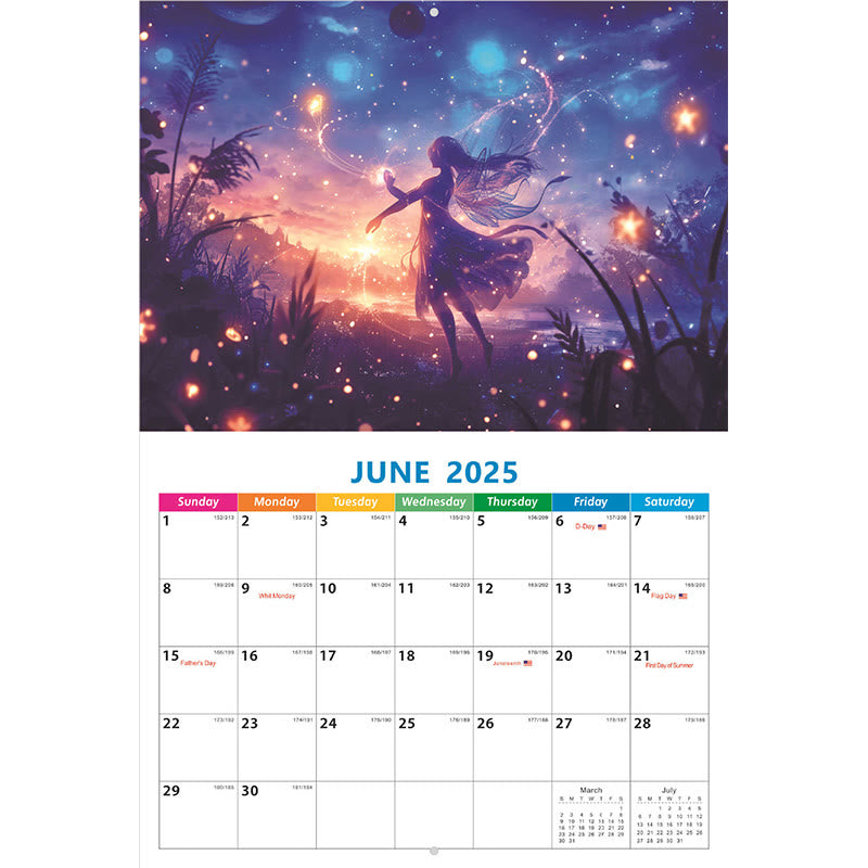 2025 Fairy Tale World Lunar Calendar 12 Months Calendars New Year Gift