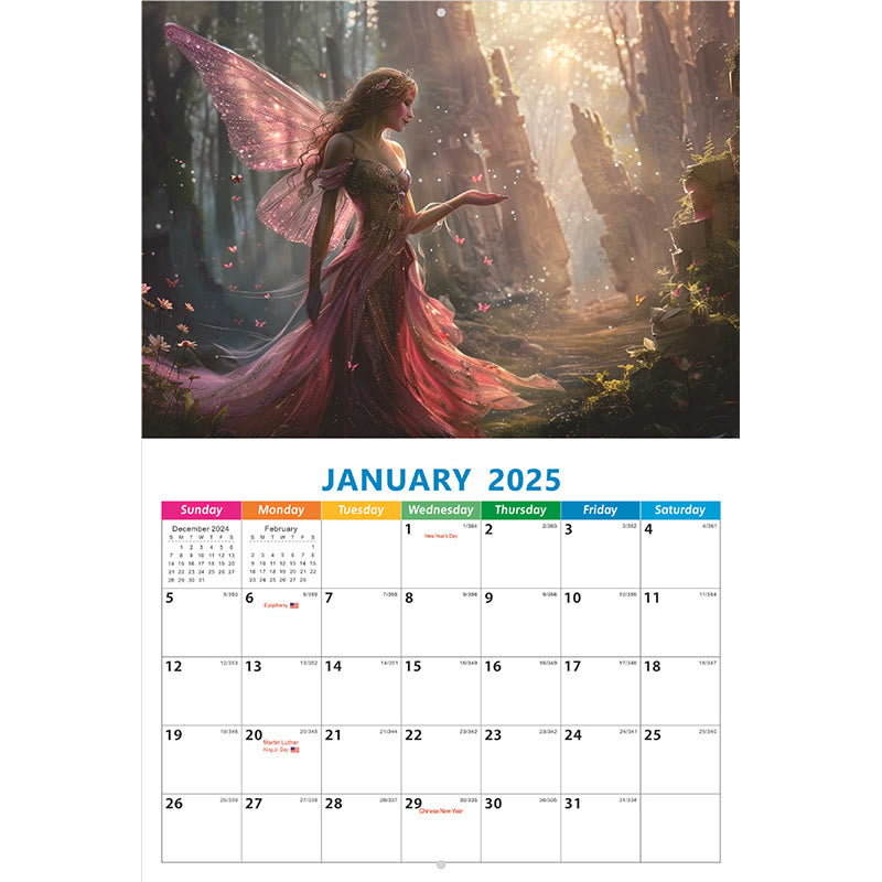 2025 Fairy Tale World Lunar Calendar 12 Months Calendars New Year Gift