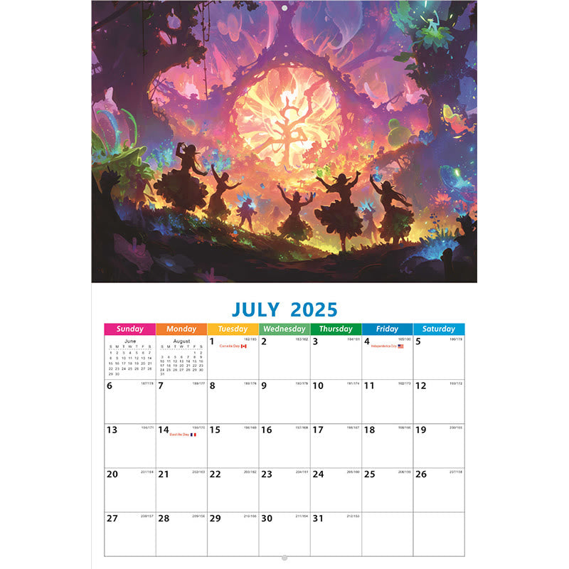 2025 Fairy Tale World Lunar Calendar 12 Months Calendars New Year Gift