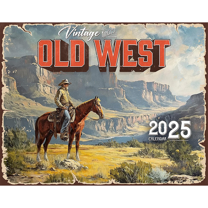 2025 Old West Lunar Calendar 12 Months Calendars New Year Gift