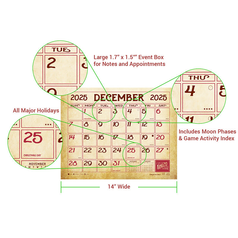 2025 Old West Lunar Calendar 12 Months Calendars New Year Gift