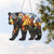 Bear Stained Acrylic Window Hangings Suncatcher Panel For Home Decor