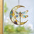 Moon Dragonfly Acrylic Window Hangings Suncatcher Panel For Home Decor