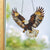 Flying Eagle Stained Acrylic Window Hangings Suncatcher Panel For Home Decor