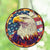 Eagle And Flag Stained Acrylic Window Hangings Suncatcher Panel For Home Decor