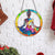 Women Meditation Stained Acrylic Window Hangings Suncatcher Panel For Home Decor