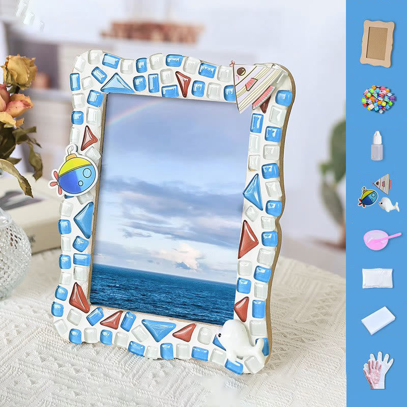 6 Inches DIY Mosaic Texture Painting Material Kit Picture Frames Decorations