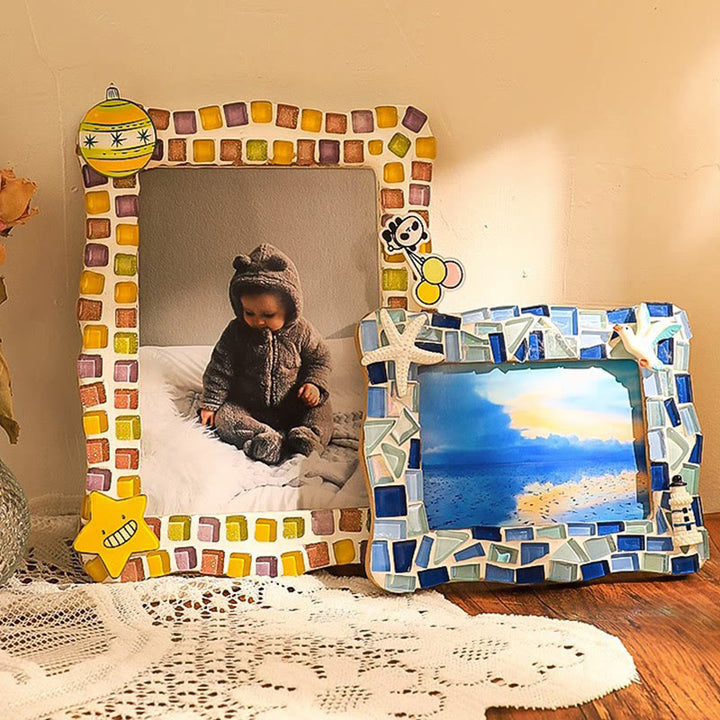 6 Inches DIY Mosaic Texture Painting Material Kit Picture Frames Decorations