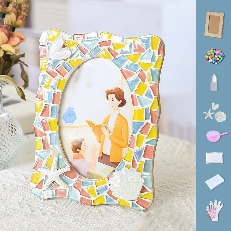 6 Inches DIY Mosaic Texture Painting Material Kit Picture Frames Decorations
