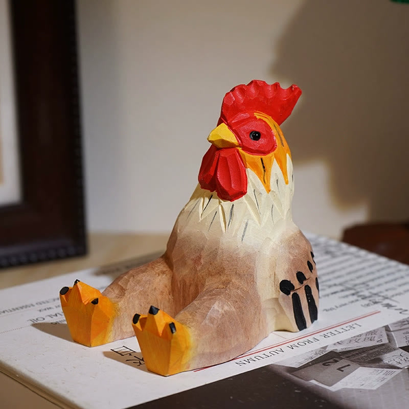 Cute Animal Carved Wooden Sculpture Cellphone Mount For Gift