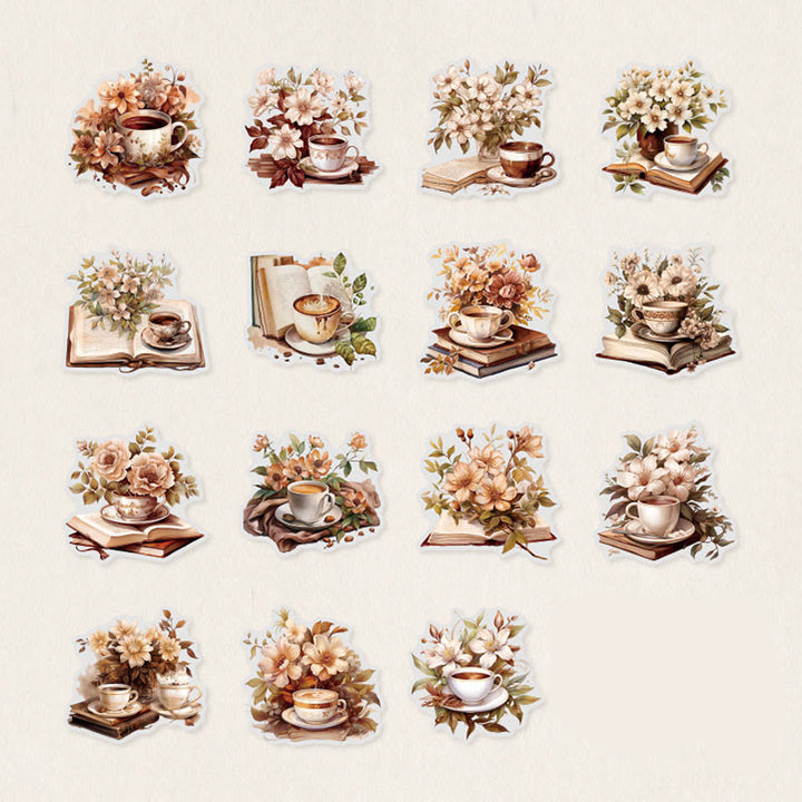 Coffee Diary Series Stickers For Decorative Scrapbook Supplies