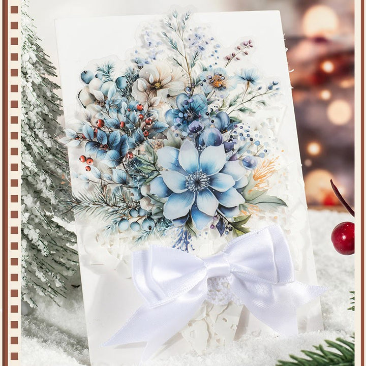 Winter Rhyme Flower Dream Series Stickers For Decorative Scrapbook Supplies