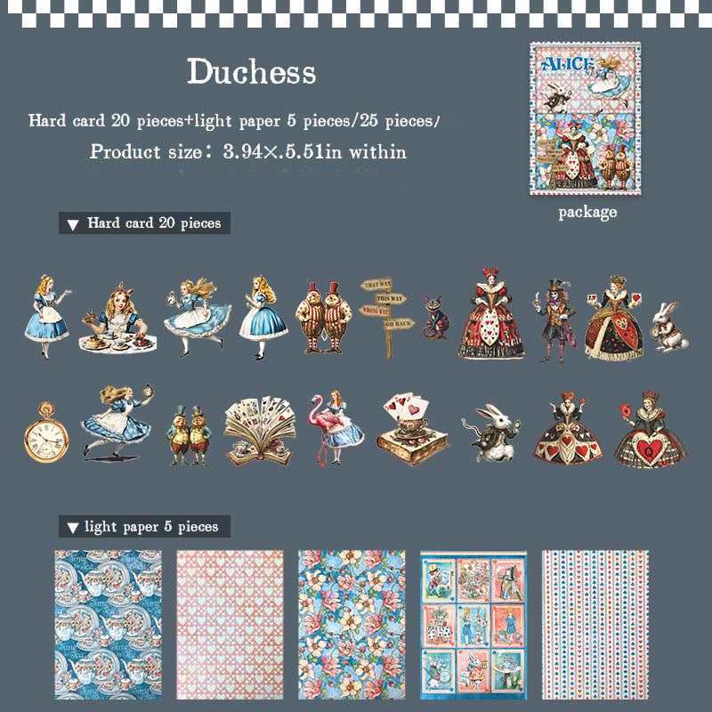 Alice's Theatre Series Stickers For Decorative Scrapbook Supplies