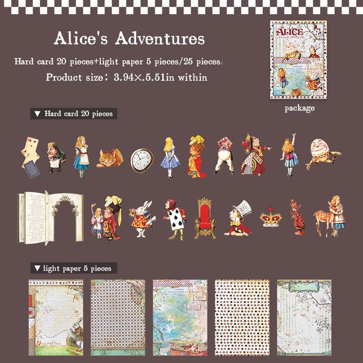 Alice's Theatre Series Stickers For Decorative Scrapbook Supplies