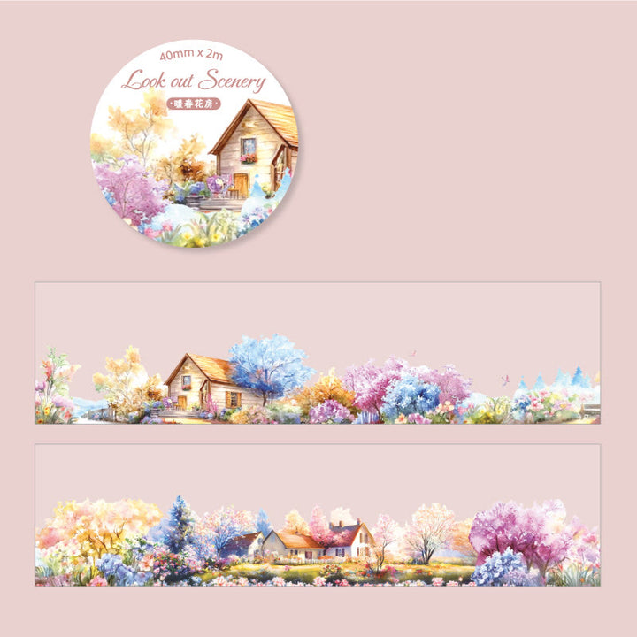 Overlooking The Scenery Series Scrapbook Decor Tape Loop For Journaling