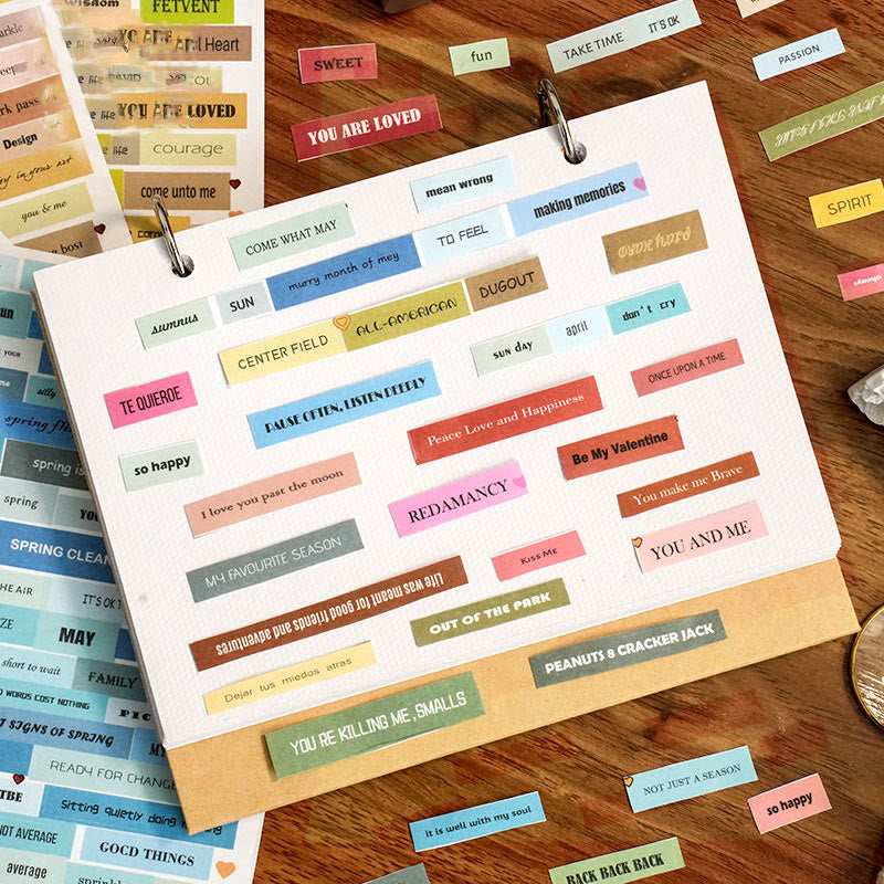 Complete Word Sticker From Word Series Stickers For Decorative Scrapbook Supplies – Evoosense