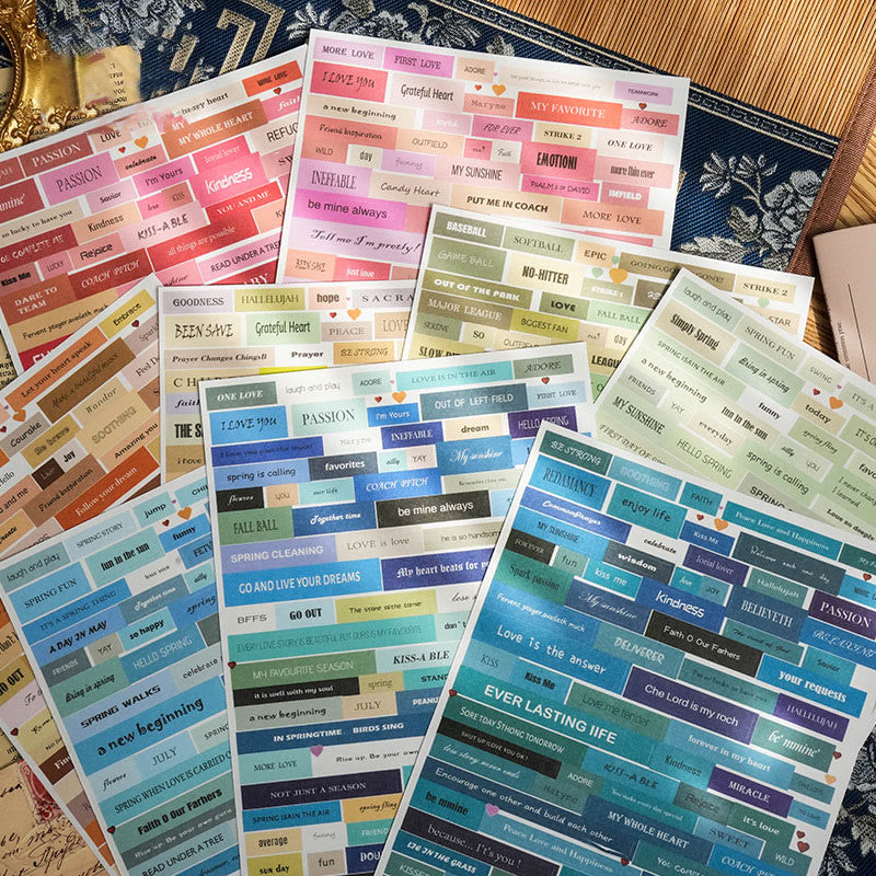 Word Sticker Code From Word Series Stickers For Decorative Scrapbook Supplies – Evoosense