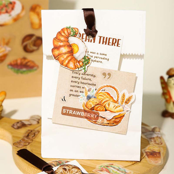 Bread Bakery Series Stickers For Decorative Scrapbook Supplies