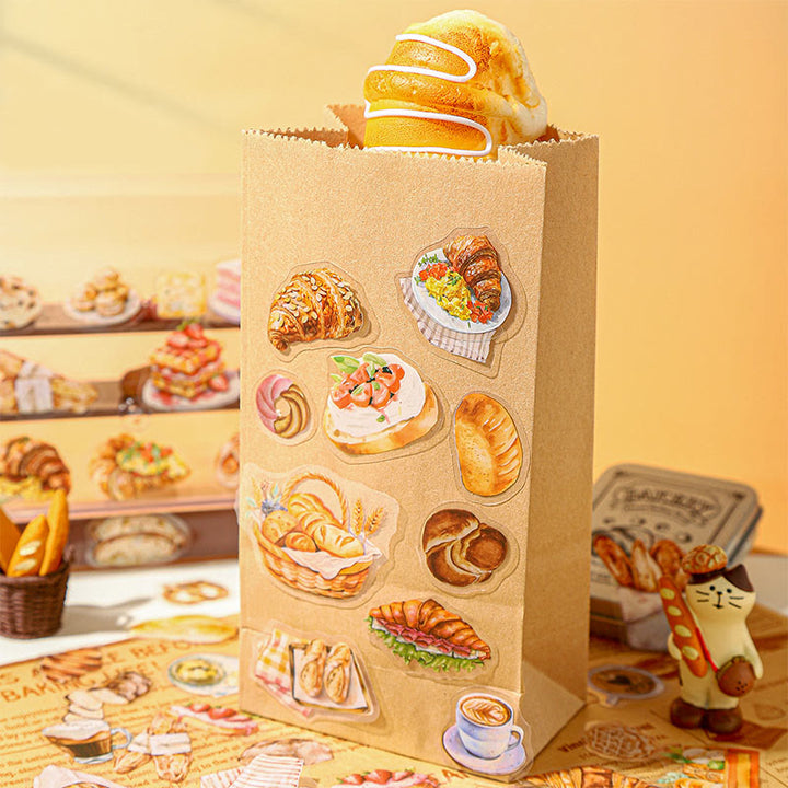 Bread Bakery Series Stickers For Decorative Scrapbook Supplies