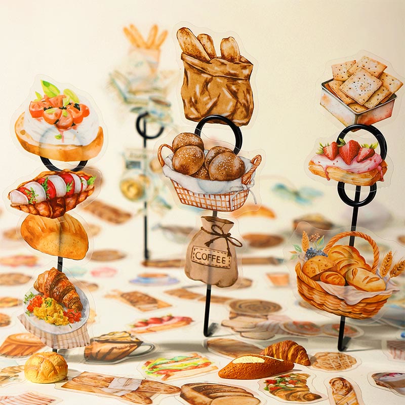 Bread Bakery Series Stickers For Decorative Scrapbook Supplies