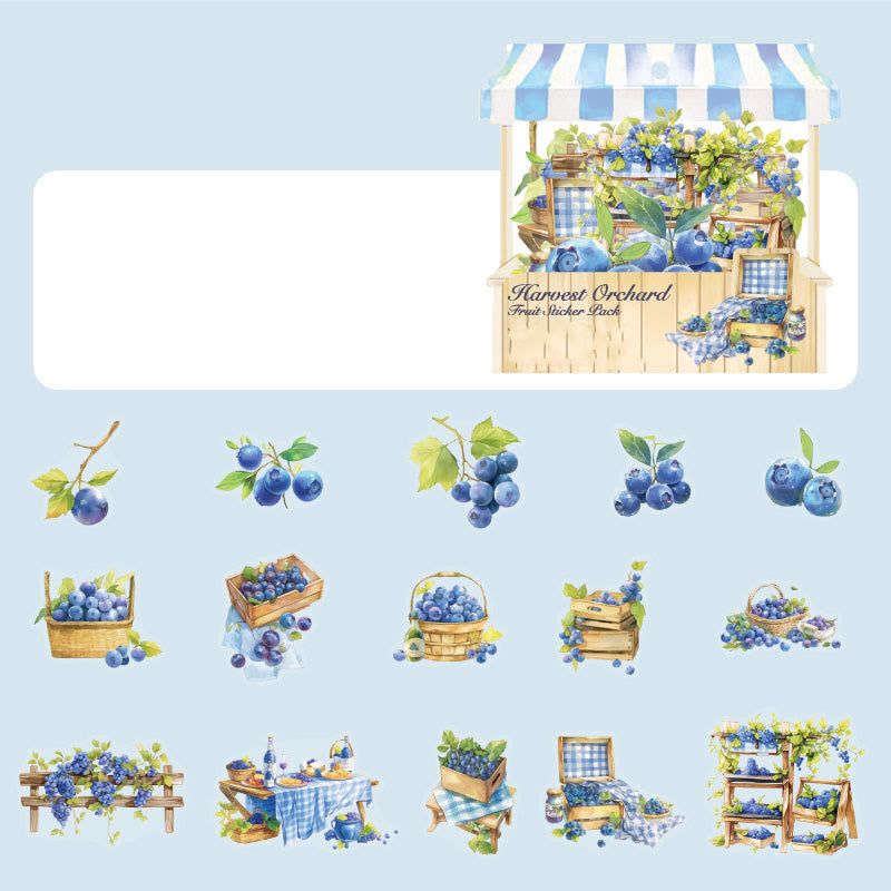 Harvest Orchard Series Stickers For Decorative Scrapbook Supplies