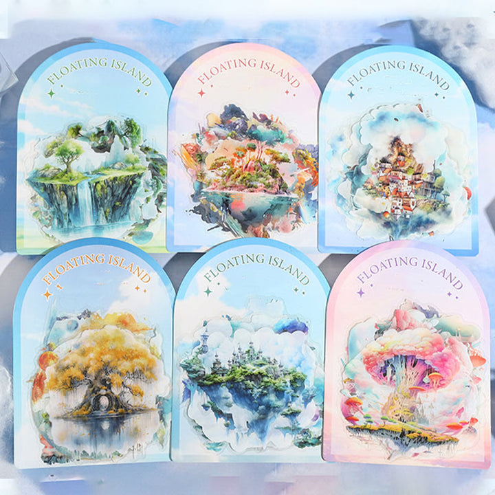 Sky Phantom Series Stickers For Decorative Scrapbook Supplies