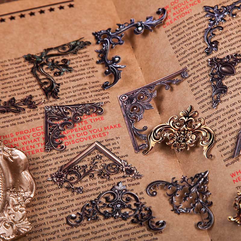 Baroque Corner Series Stickers For Decorative Scrapbook Supplies