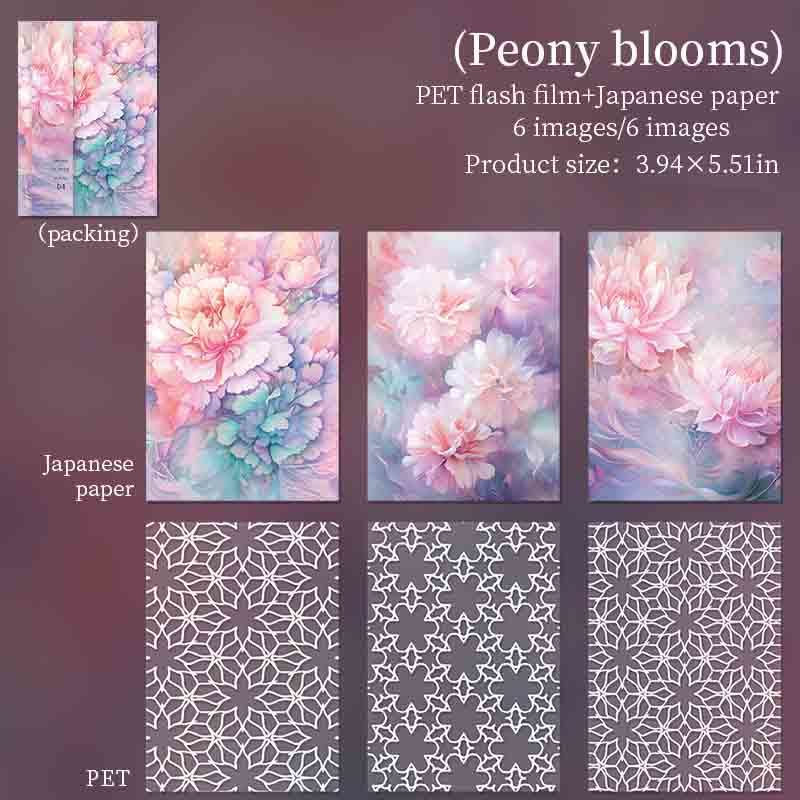 Flowers Have Their Own Period Series Stickers For Decorative Scrapbook Supplies