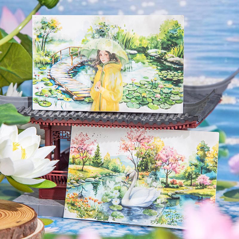 Small Pond Side Seriess Stickers For Decorative Scrapbook Supplies