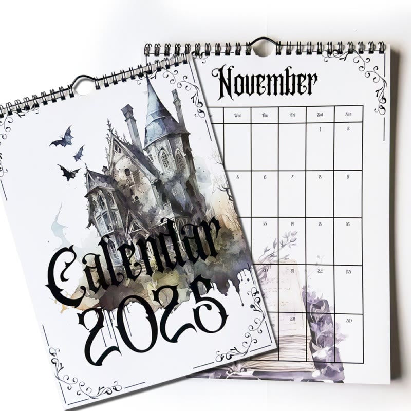 2025 Gothic Castle Lunar Calendar 12 Months Calendars New Year Gift