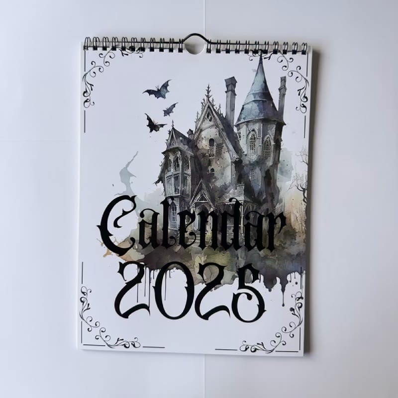 2025 Gothic Castle Lunar Calendar 12 Months Calendars New Year Gift