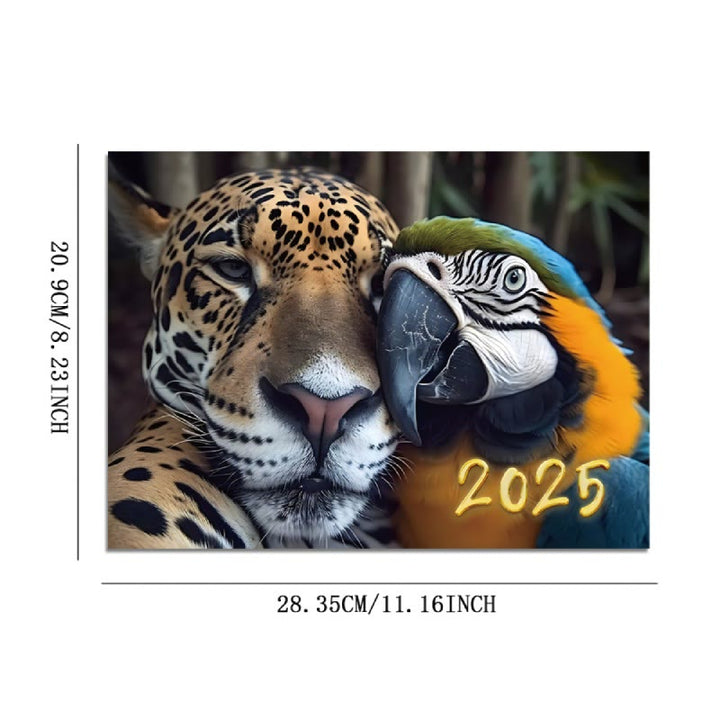 2025 Animal Friend Lunar Calendar 12 Months Calendars Office Desktop Decoration