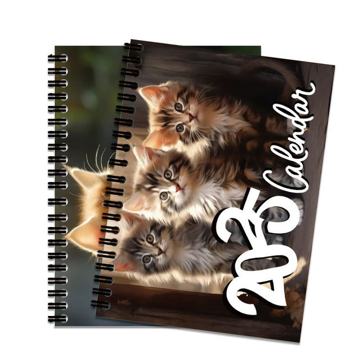 2025 Cute Cat Lunar Calendar 12 Months Calendars Office Desktop Decoration