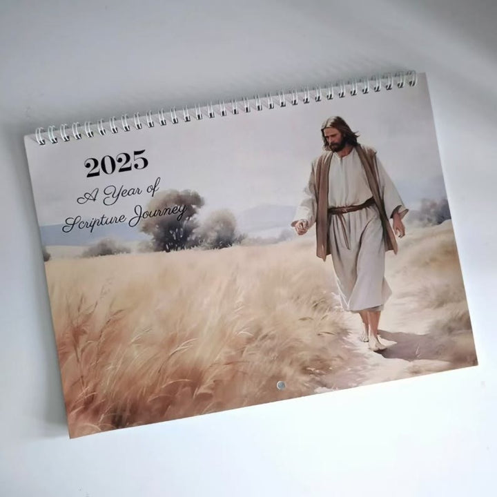 2025 Jesus Christ Lunar Calendar 12 Months Calendars Office Desktop Decoration