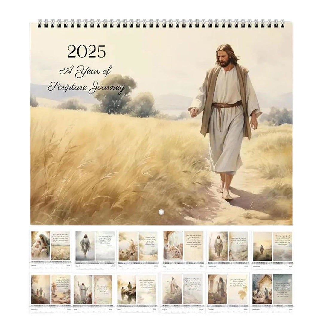 2025 Jesus Christ Lunar Calendar 12 Months Calendars Office Desktop Decoration